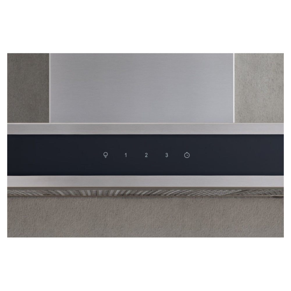 Bertazzoni 30 inch Professional Series Wall Mount Hood with Glass Front, 600 CFM, Digital Flow-Through Restrictor (Down to 300 CFM), LED Lighting, Aluminum Mesh Filters, in Stainless Steel - KG30X