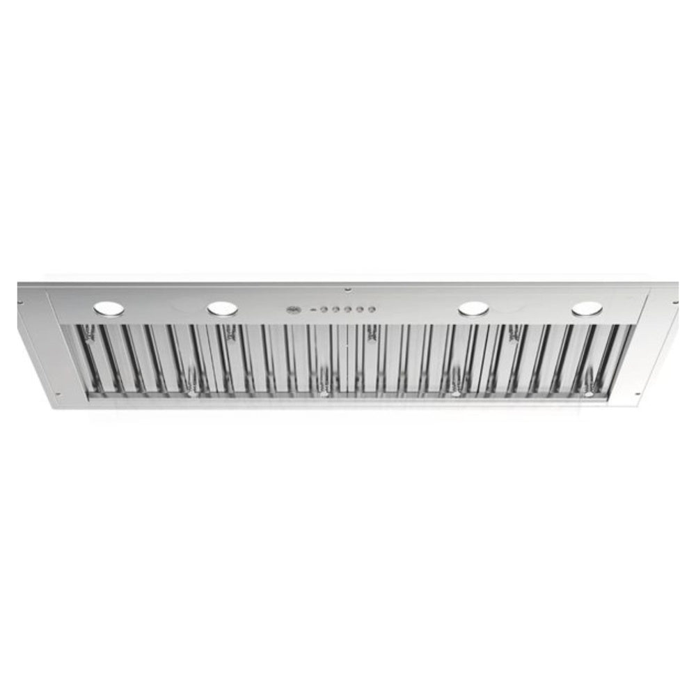 Bertazzoni 48 inch Professional Series Insert Hood with 1200 CFM, Baffle Filters, Electronic Controls, LED Lighting, and Remote Control in Stainless Steel - KIN48XT