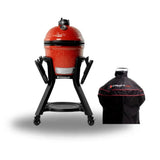 Kamado Joe Jr® Plus Short Cover and Cart with Side Shelves Bundle - KJ15040126