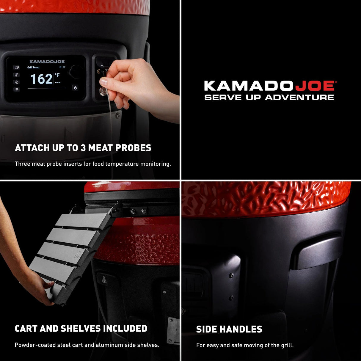 Kamado Joe Konnected Joe Digital WiFi Charcoal Grill & Smoker - KJ15041123
