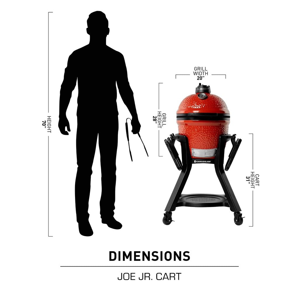 Kamado Joe Joe Jr Grill Cart with Folding Shelves - KJ15112524