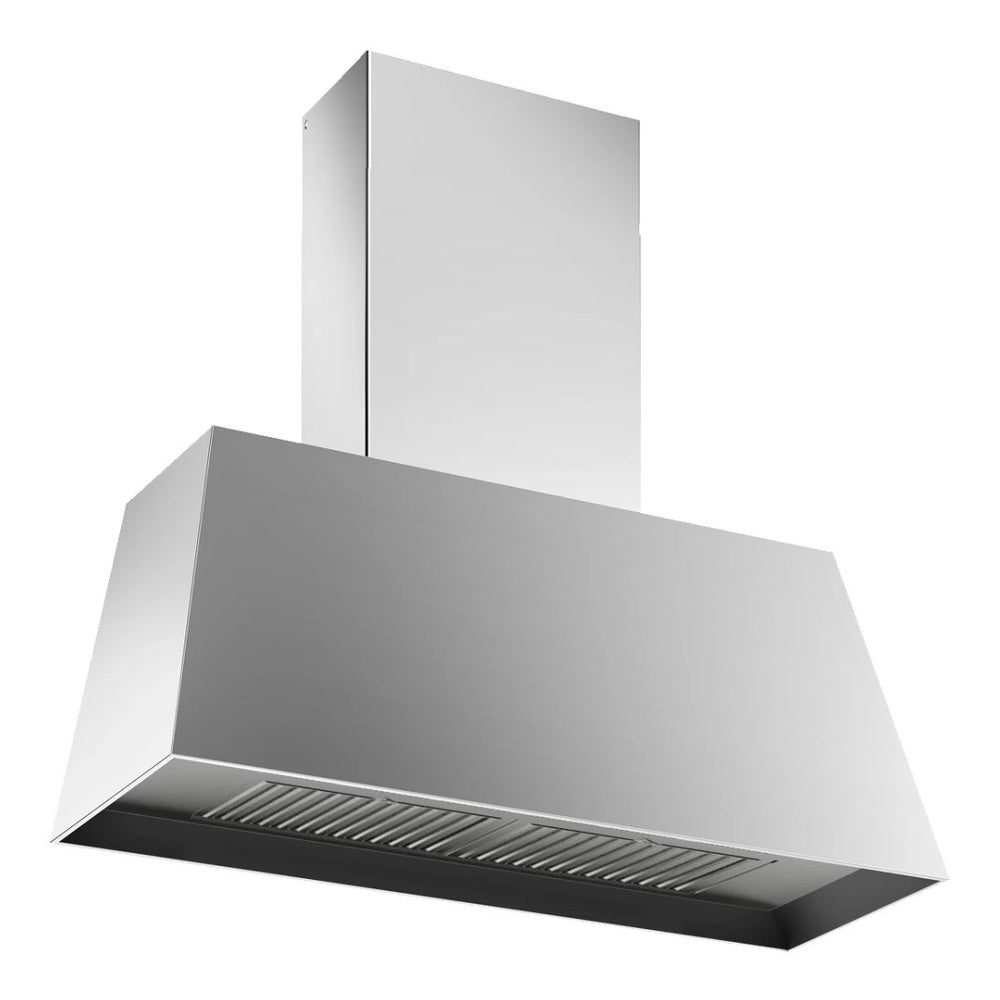 Bertazzoni 30 inch Master Series Contemporary Canopy Hood with 600 CFM, Stainless Steel Baffle Filter and LED Light Bar (Stainless Steel) - KMC30X