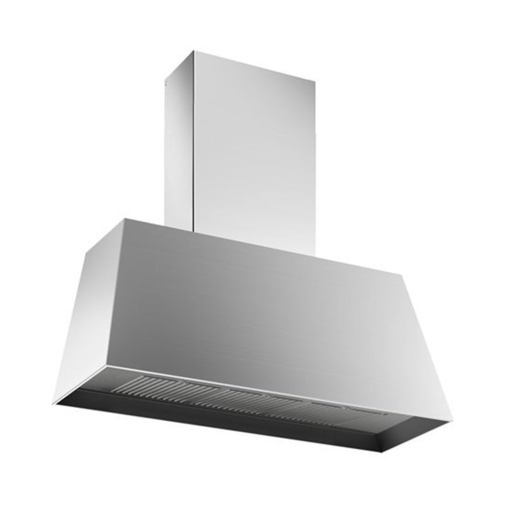 Bertazzoni 36 inch Master Series Contemporary Canopy Hood with 600 CFM, Stainless Steel Baffle Filter and LED Light Bar (Stainless Steel) - KMC36X