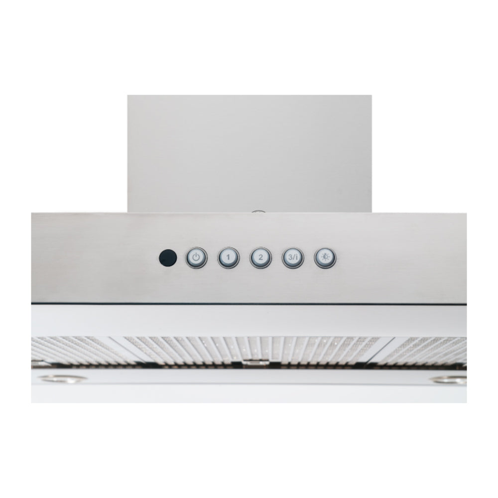 Bertazzoni Professional Series 48 inch T-Shape Wall Mount Range Hood with 600 CFM, ADA Compliant Remote Control, Mesh Filters and LED Lights (Stainless Steel) - KT48XT