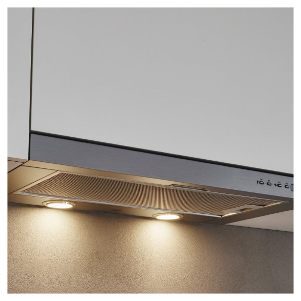 Bertazzoni Professional Series 24 inch Visor Hood with 300 CFM, 3 Speeds, LED Lighting and Aluminum Mesh Filter in Stainless Steel - KTV24XV