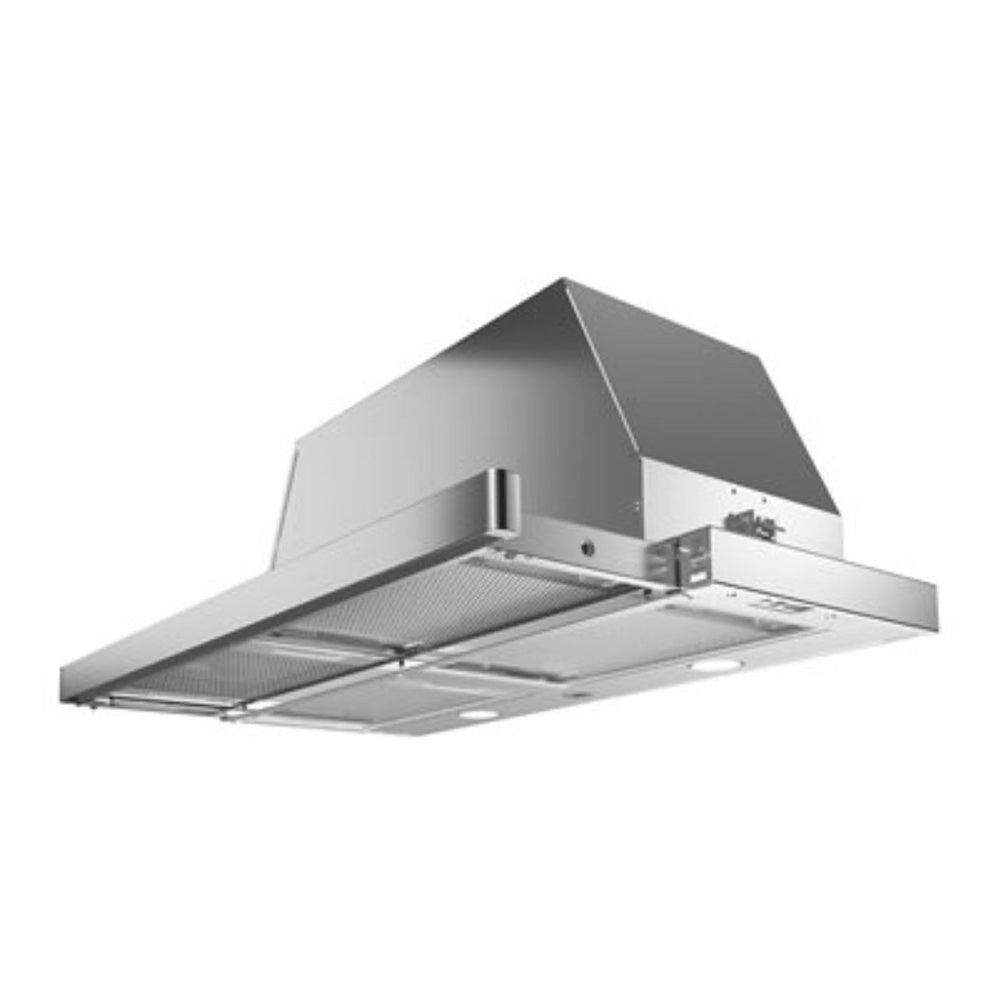 Bertazzoni Professional Series 30 inch Visor Hood with 600 CFM, 3 Speeds, LED Lighting and Aluminum Mesh Filter, in Stainless Steel - KTV30XV