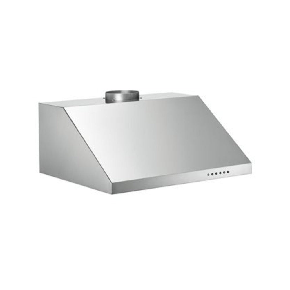 Bertazzoni Professional Series 24 inch Wall-Mount Hood with 600 CFM, Electronic Control, LED Lights and Aluminum Mesh Filters, Convertible to Recirculating in Stainless Steel - KU24PRO1X14