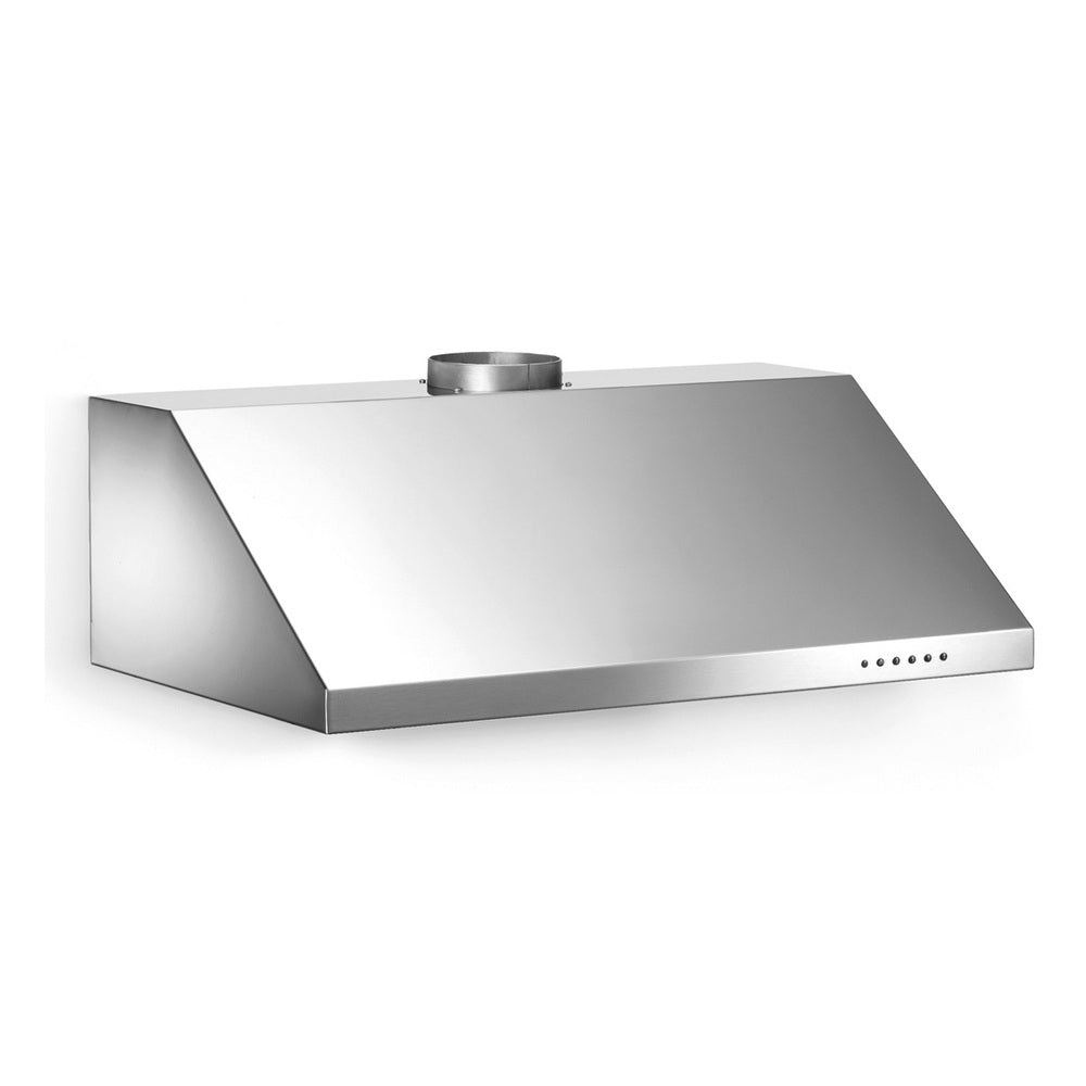 Bertazzoni Professional Series 30 inch Wall-Mount Hood with 600 CFM, Electronic Control, LED Lights and Aluminum Mesh Filters, Convertible to Recirculating in Stainless Steel - KU30PRO1X14