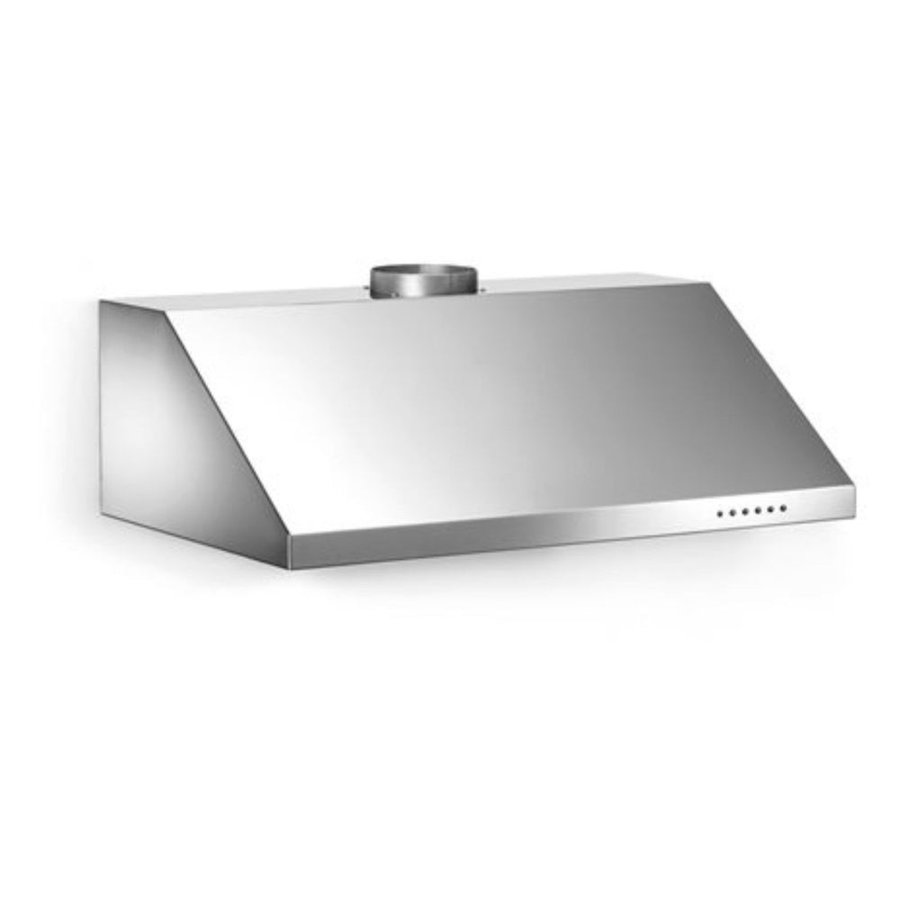 Bertazzoni Professional Series 30 inch Wall-Mount Hood with 600 CFM, Electronic Control, LED Lights and Aluminum Mesh Filters, Convertible to Recirculating in Stainless Steel - KU30PRO1X14