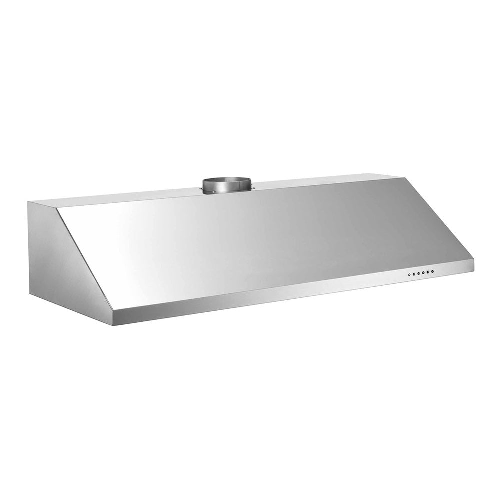 Bertazzoni Professional Series 48 inch Wall-Mount Hood with 600 CFM, Electronic Control, LED Lights and Aluminum Mesh Filters, Convertible to Recirculating in Stainless Steel - KU48PRO1X14