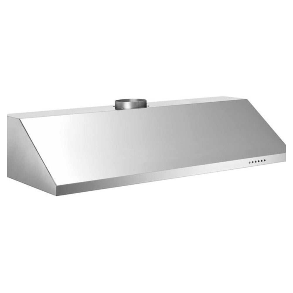 Bertazzoni Professional Series 48 inch Wall-Mount Hood with 600 CFM, Electronic Control, LED Lights and Aluminum Mesh Filters, Convertible to Recirculating in Stainless Steel - KU48PRO1X14