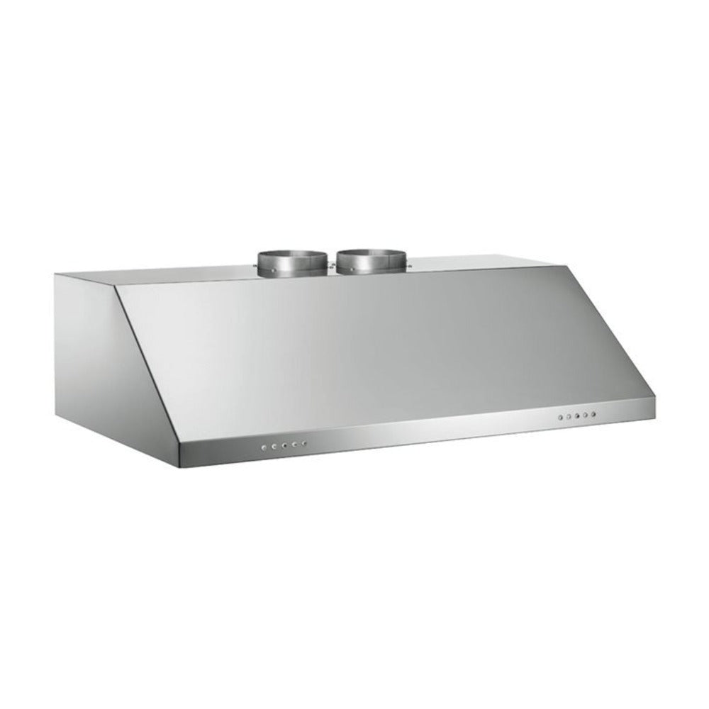 Bertazzoni Professional Series 48 inch Wall-Mount Hood with 1200 CFM, Electronic Control, Halogen Lights and Aluminum Mesh Filters, Convertible to Recirculating in Stainless Steel - KU48PRO2X14