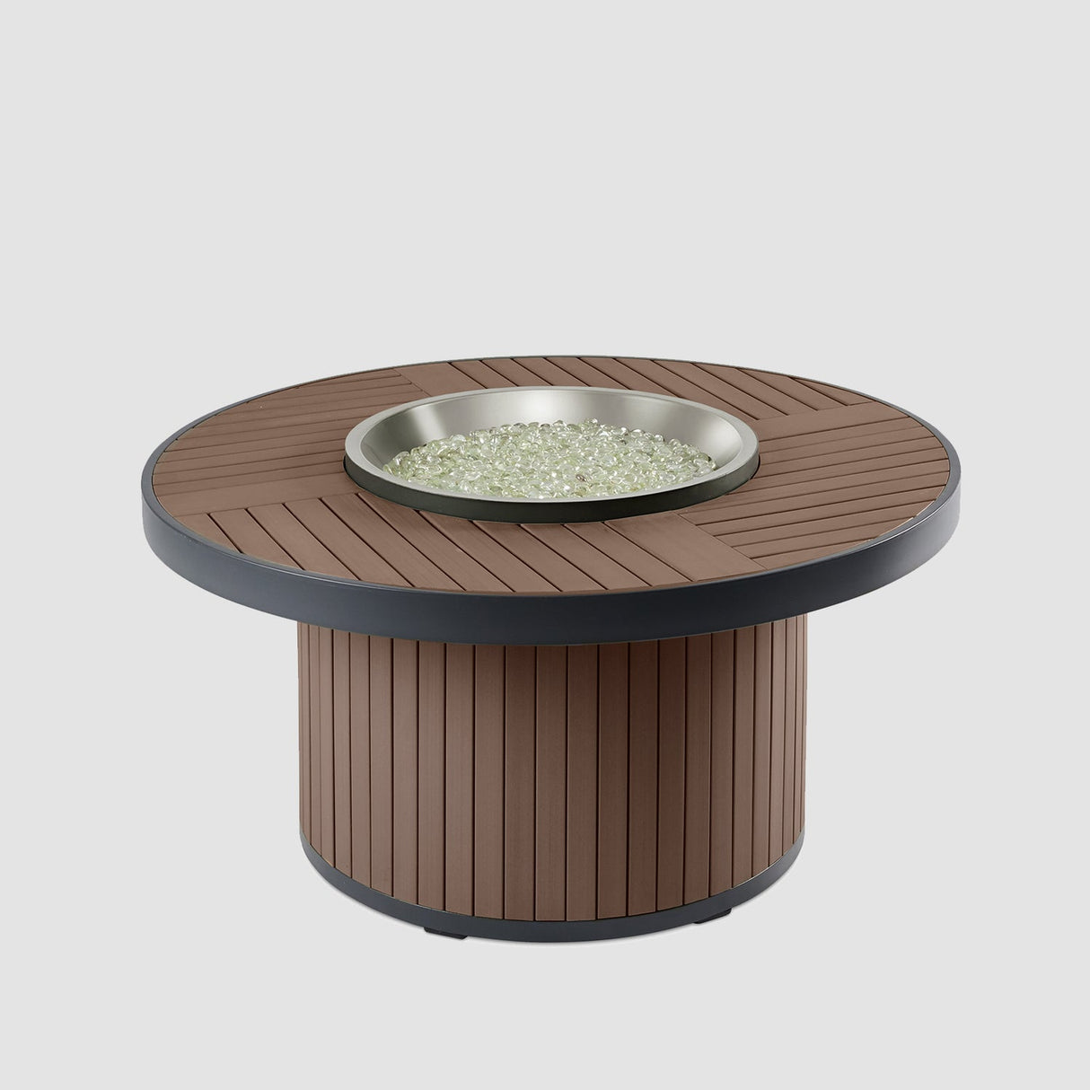 The Outdoor Greatroom Kenwood and Brooks Round Chat Height Fire Pit Table - KW-20-19-K