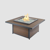 The Outdoor Greatroom Kenwood and Brooks Square Chat Height Gas Fire Pit Table - KW-2424-19-K