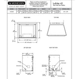 Monessen 42" Lo-Rider Clean Face Vent-Free Gas Firebox with Interior Panels