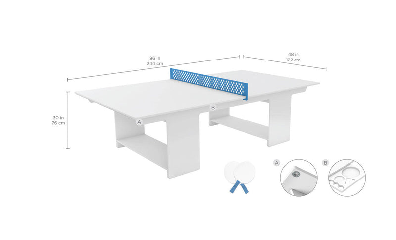 Ledge Lounger Table Tennis Set