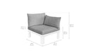 Ledge Lounger Mainstay Sectional Relaxed Left Armchair