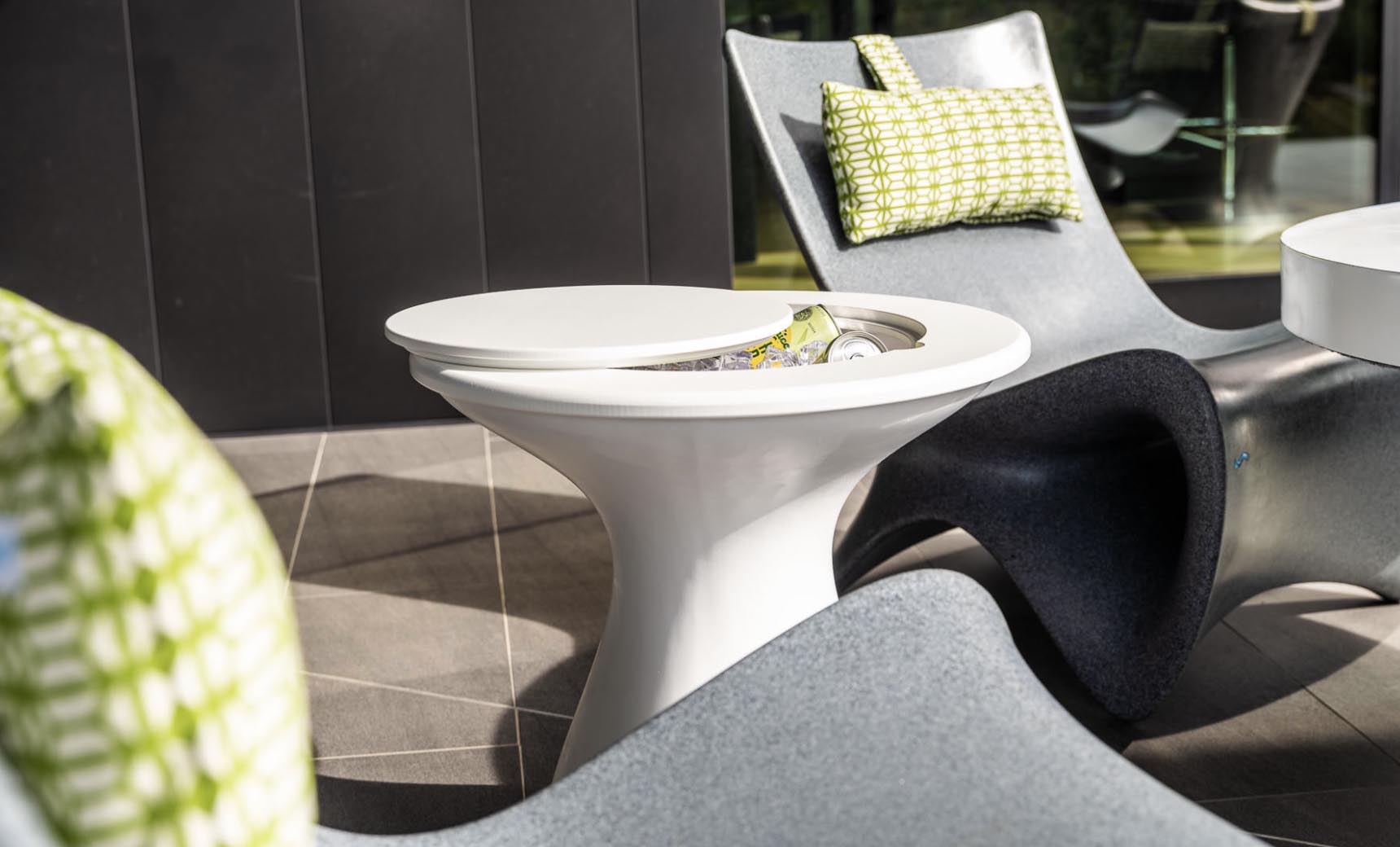 Ledge Lounger Autograph Tall Ice Bin Side Table