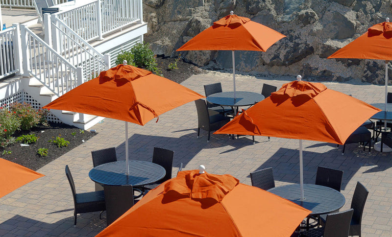 Ledge Lounger Essential Fiberglass Umbrella - 7.5' Square Pulley