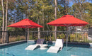 Ledge Lounger Premier Aluminum Umbrella - 11' Octagon Pulley