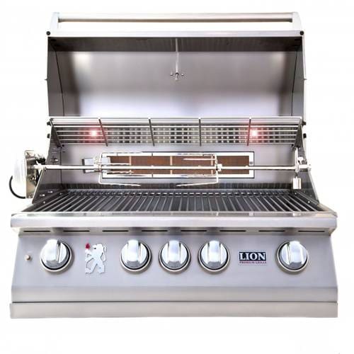 Lion Premium Grills L75000 32-Inch Stainless Steel Built-In Natural Gas Grill – 75623