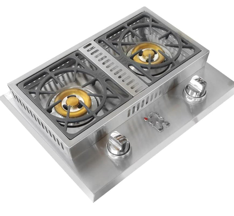 Lion Premium Grills 26-Inch Stainless Steel Drop In Gas Double Side Burner