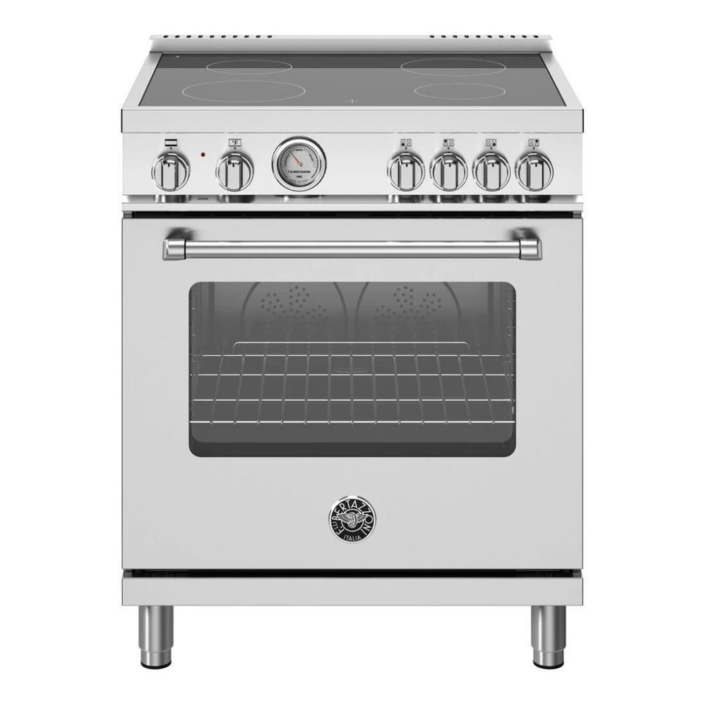 Bertazzoni Master Series 30 inch Electric Range with 4 Elements, 4.7 cu. ft. Oven Capacity and Dual Convection, in Stainless Steel - MAS304CEMXV