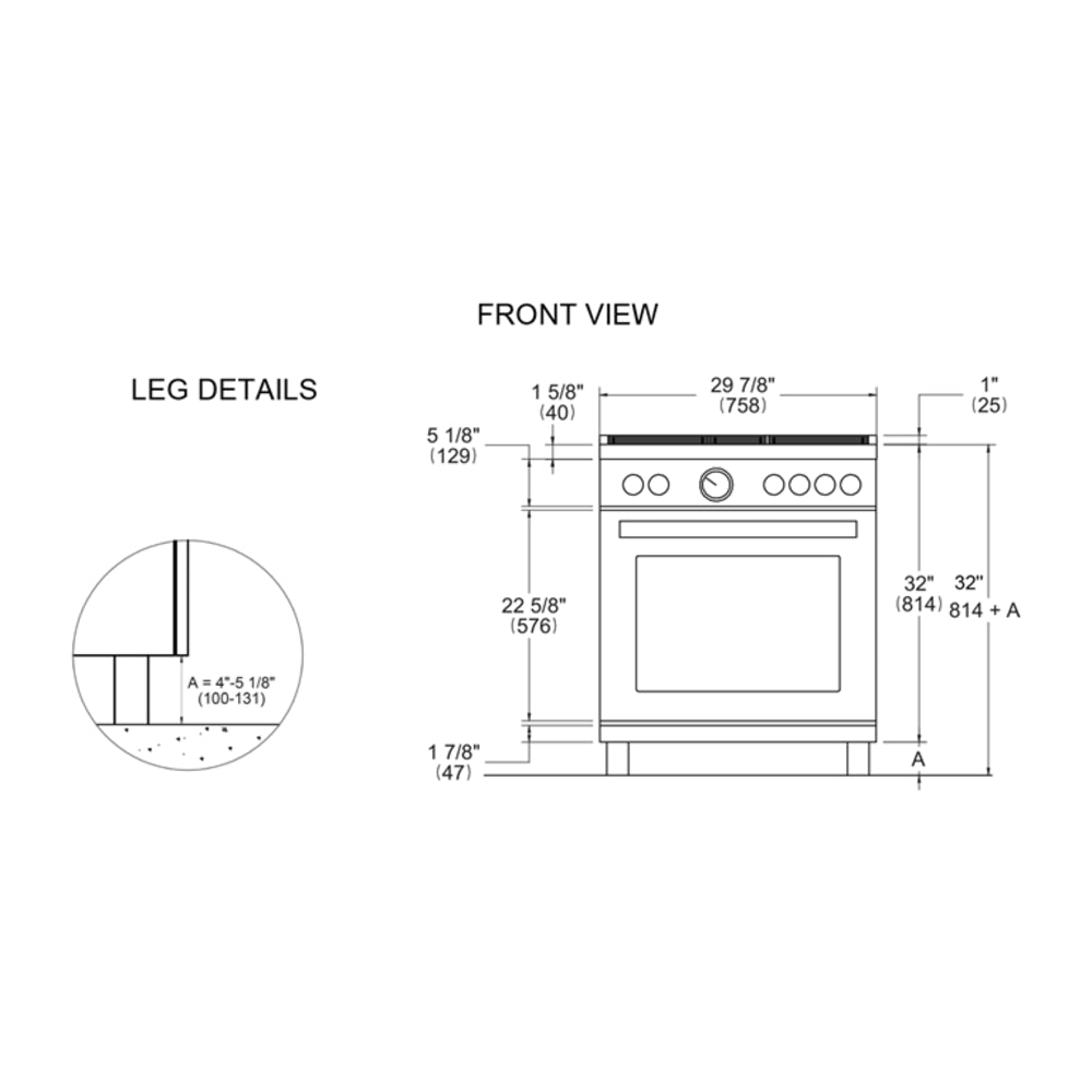 Bertazzoni Master Series 30 inch Dual Fuel Range with 5 Burners, 4.7 cu. ft. Oven Capacity, Continuous Cast Iron Grates and Dual Convection (Stainless Steel) - MAS305DFMXV*