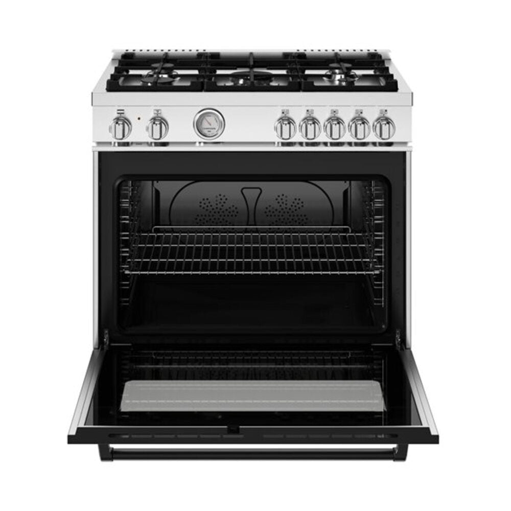 Bertazzoni Master Series 36 inch Dual Fuel Range with 5 Burners, 5.9 cu. ft. Oven Capacity, Continuous Cast Iron Grates and Dual Convection (Stainless Steel) - MAS365DFMXV*