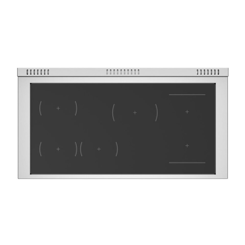 Bertazzoni Master Series 48 inch Induction Range with 6 Elements, 7 cu. ft. Total Oven Capacity, Self Clean and Dual Convection - MAS486IGFEPXT