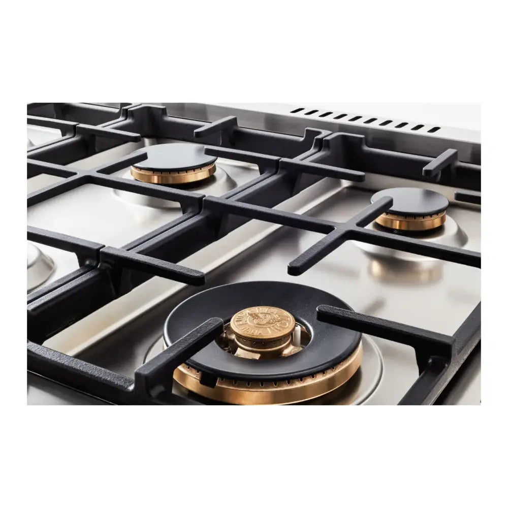 Bertazzoni 48 inch Master Series Gas Range with 6 Sealed Burners, Griddle, 7.1 cu. ft. Total Oven Capacity, Soft Motion Hinges - MAST486GGASXT*