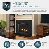 Majestic Mercury 32" Direct Vent Gas Fireplace