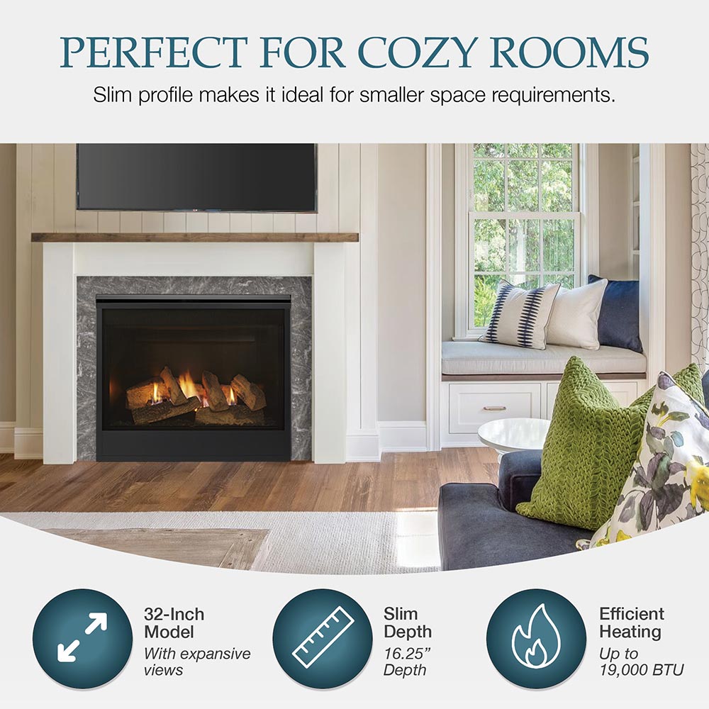 Majestic Mercury 32" Direct Vent Gas Fireplace