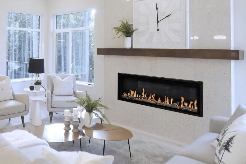 Modern Flames 76" Orion Slim HelioVision Linear Electric Fireplace [OR76-SLIM]