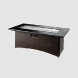 The Outdoor Greatroom Montego 59" Linear Gas Fire Pit Table - MG-1242-BLSM-K