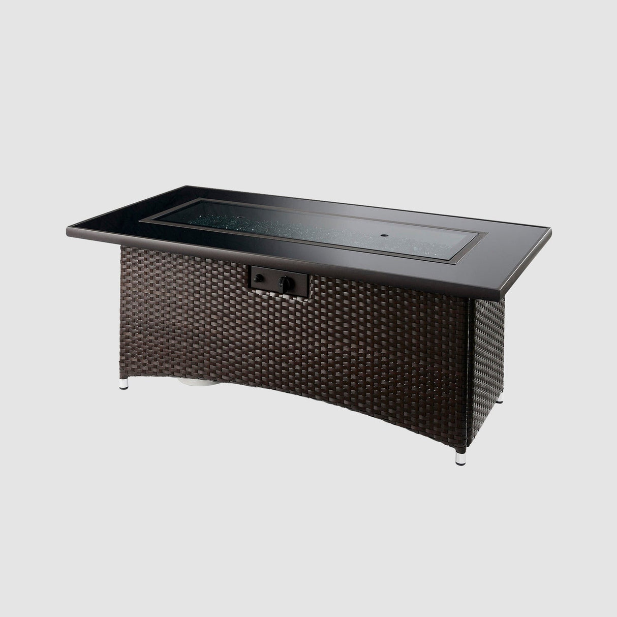 The Outdoor Greatroom Montego 59" Linear Gas Fire Pit Table - MG-1242-BLSM-K