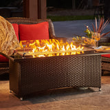 The Outdoor Greatroom Montego 59" Linear Gas Fire Pit Table - MG-1242-BLSM-K