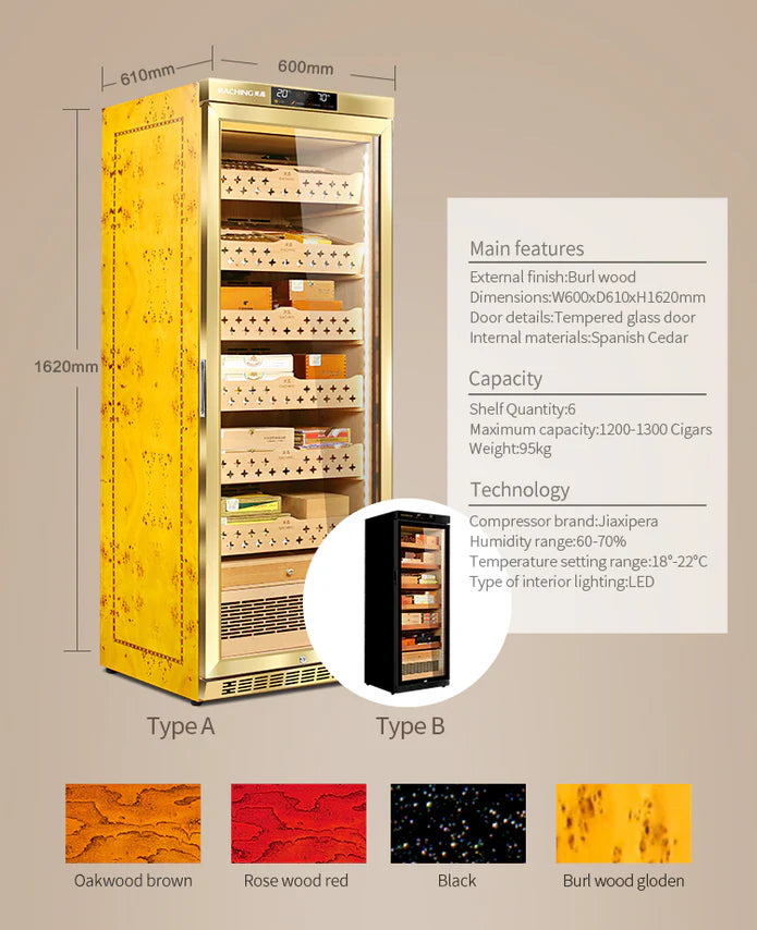 Raching Climate Controlled Cigar Humidor - MON2800A