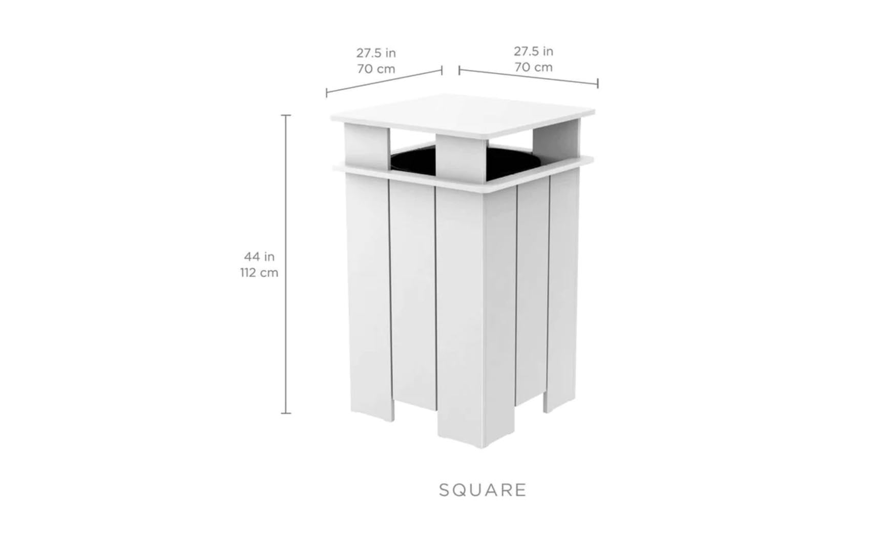 Ledge Lounger Mainstay Trash Bin