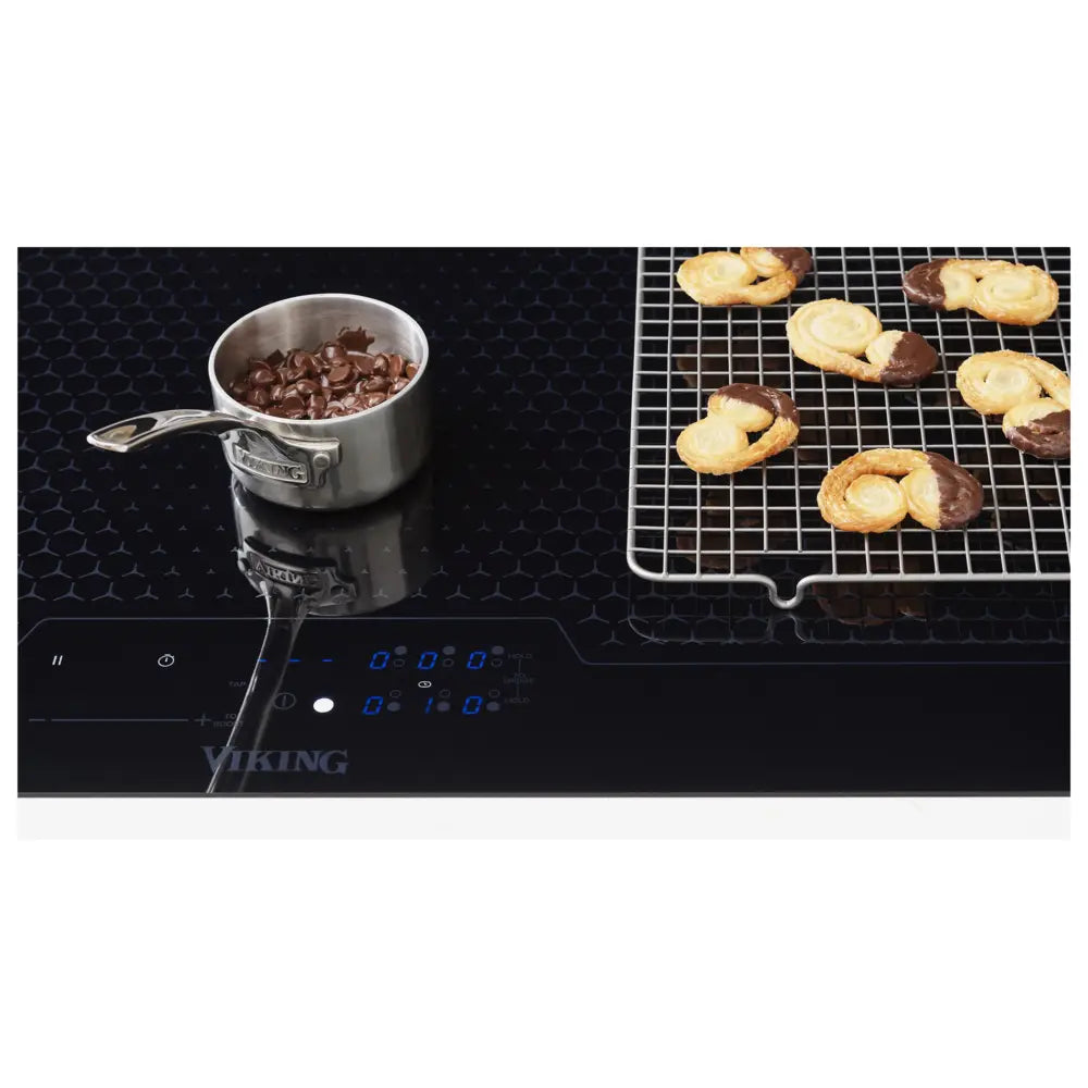 Viking RVL Series 36 inch Induction Cooktop with 5 MagneQuick Induction Elements, and Digital Touch Control, in Black Glass -  MVIC63615BBG