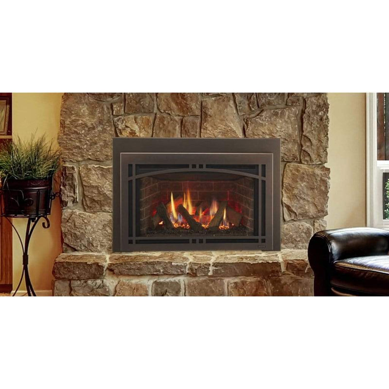 Majestic 25in Ruby Direct Vent Gas Fireplace Insert with Intellifire Touch Ignition System