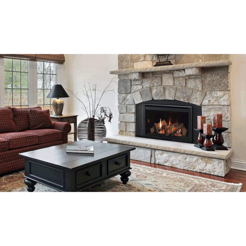 Majestic 35in Ruby Direct Vent Gas Fireplace Insert with Intellifire Touch Ignition System