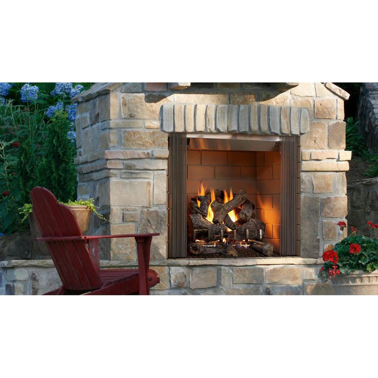 Majestic Castlewood 50" Traditional Outdoor Wood Burning Fireplace