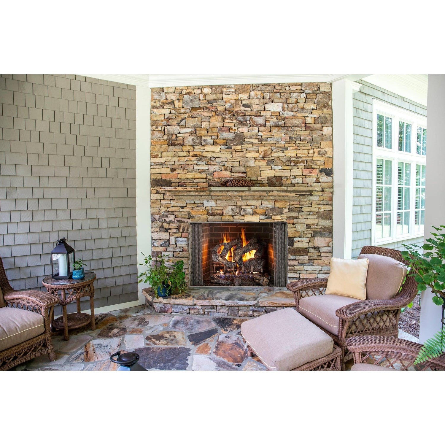 Majestic Cottagewood 36" Traditional Outdoor Wood Burning Fireplace