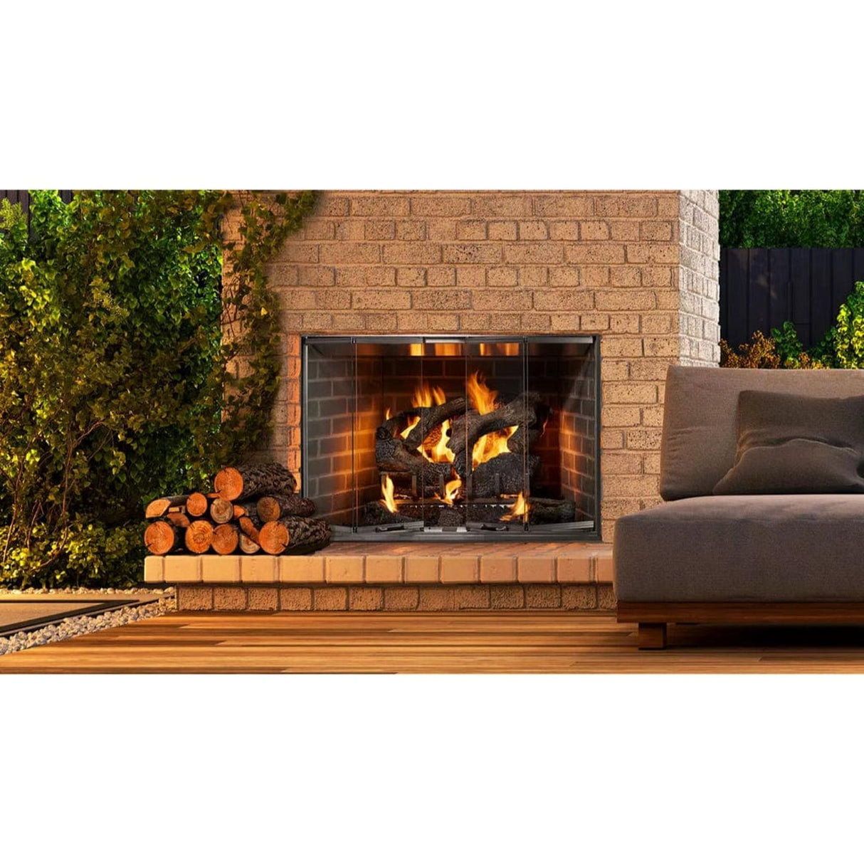 Majestic Cottagewood 36" Traditional Outdoor Wood Burning Fireplace