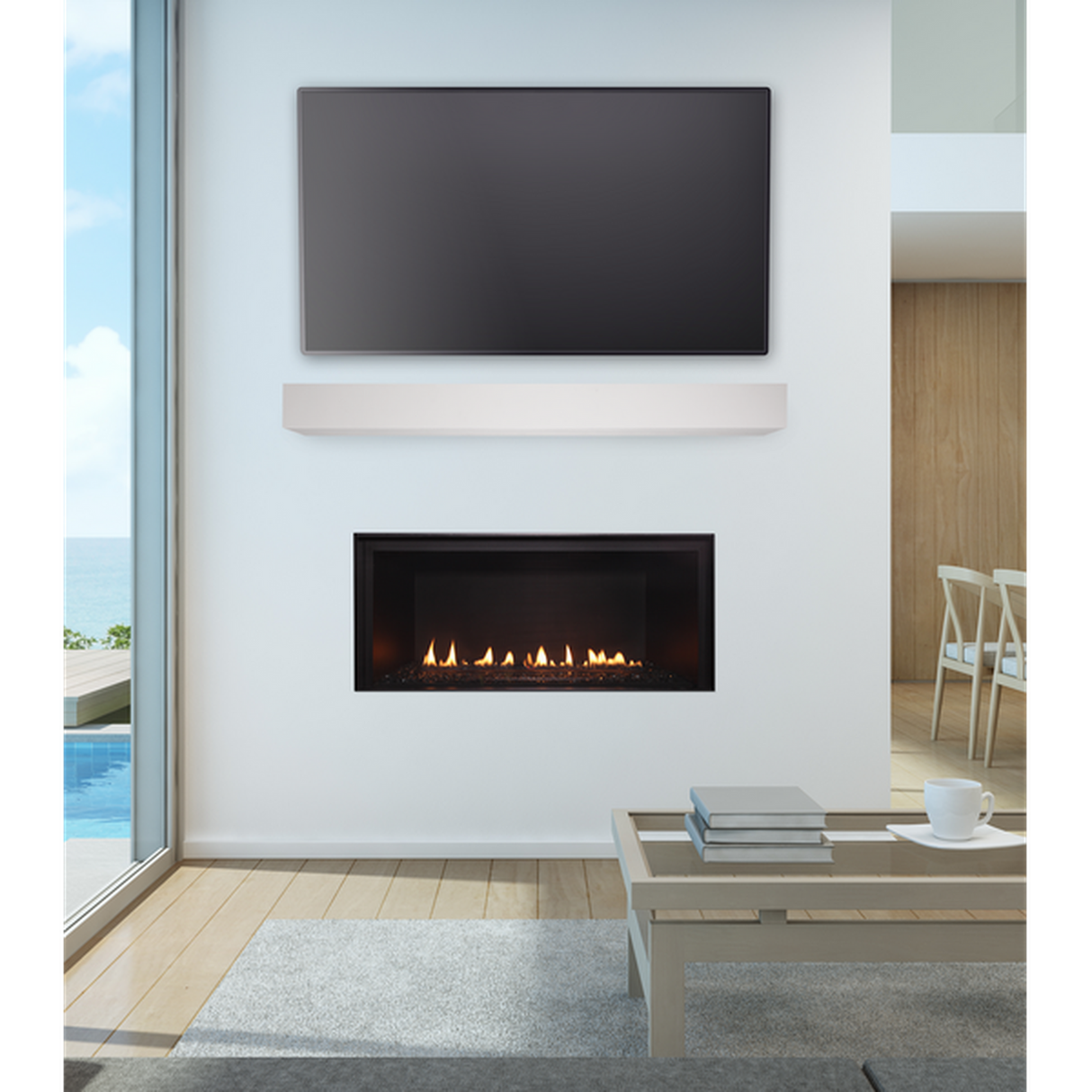 Majestic DVLinear 36" Linear Contemporary Direct Vent Gas Fireplace