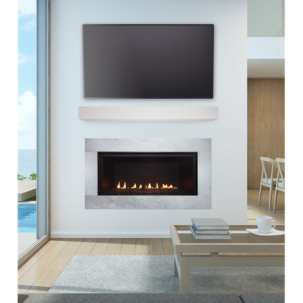 Majestic DVLinear 36" Linear Contemporary Direct Vent Gas Fireplace
