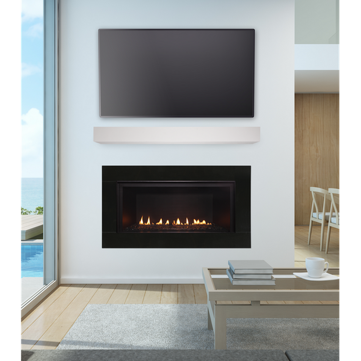Majestic DVLinear 36" Linear Contemporary Direct Vent Gas Fireplace