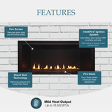 Majestic DVLinear 36" Linear Contemporary Direct Vent Gas Fireplace