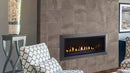 Majestic 42in Jade Linear Direct Vent Gas Fireplace with IntelliFire Touch Ignition System